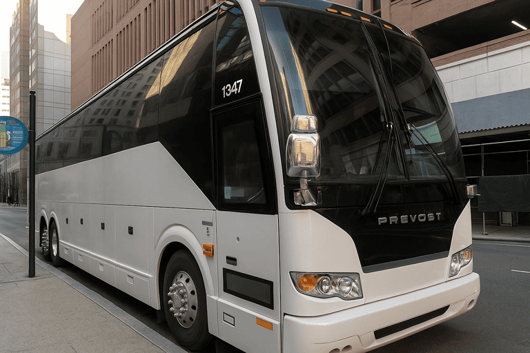 a National City Charter Bus coach bus