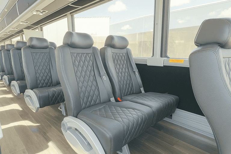 interior of National City Charter Bus charter bus