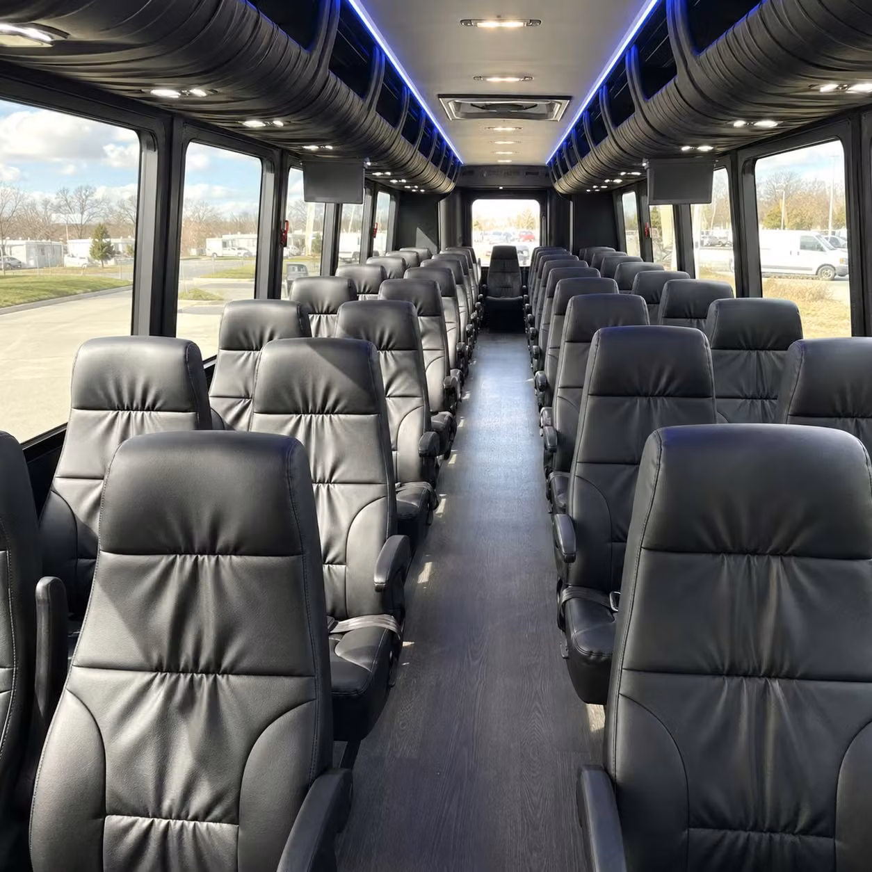 25 passenger minibus inside