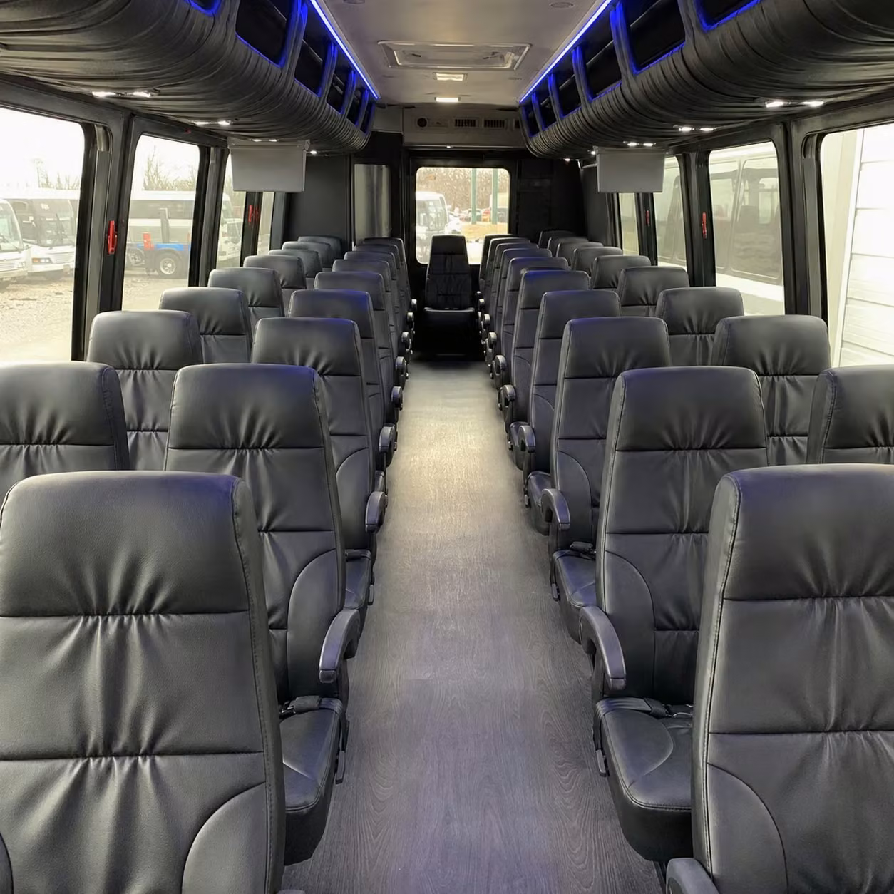 28 passenger minibus interior