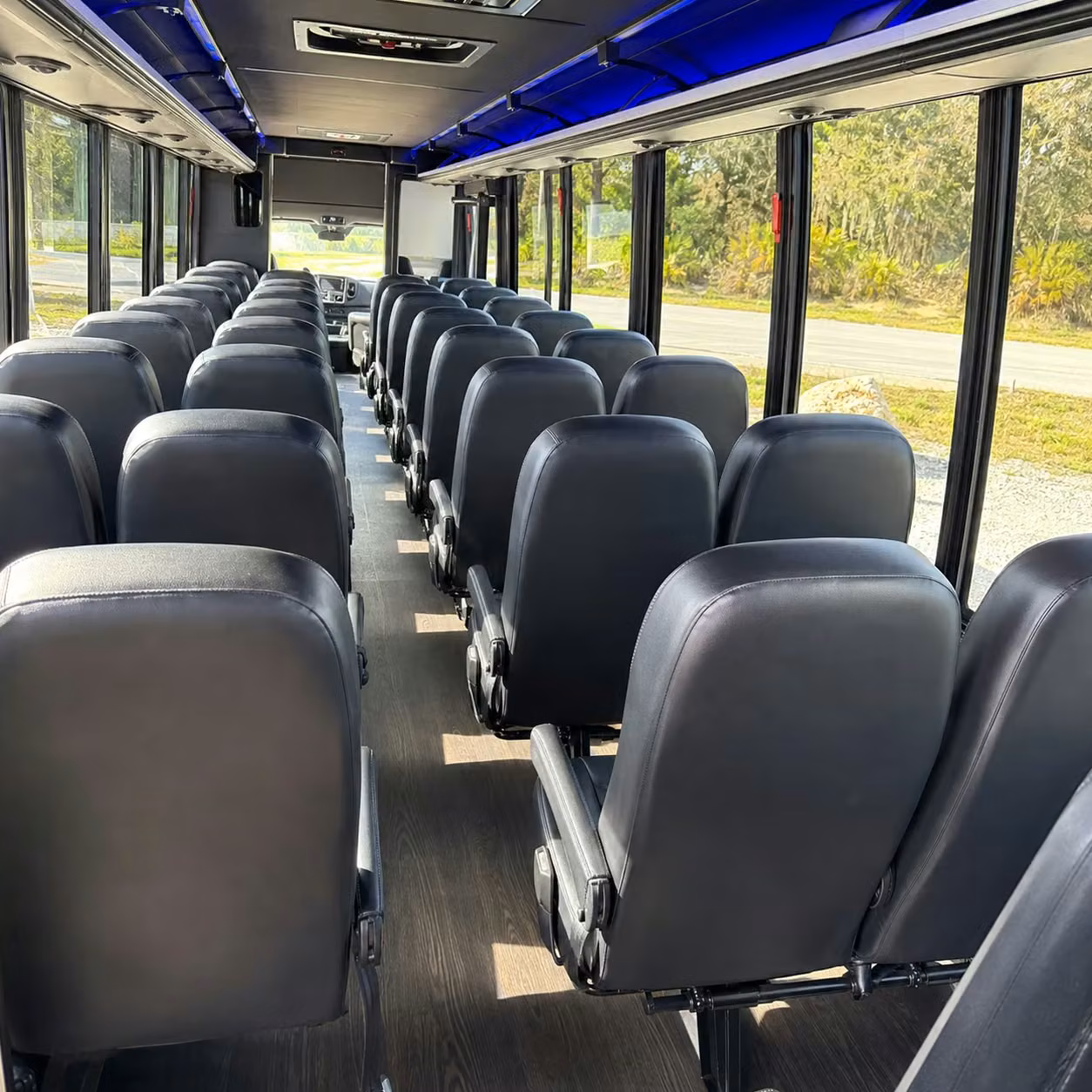 30 passenger minibus inside