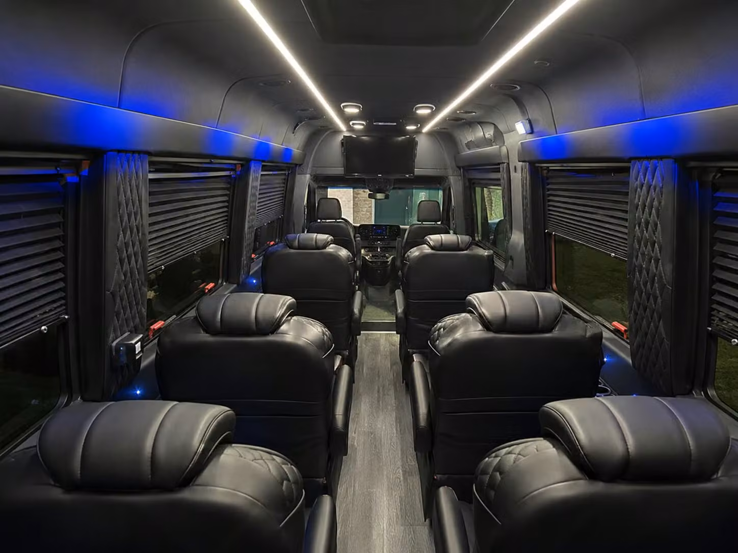 sprinter van with driver inside
